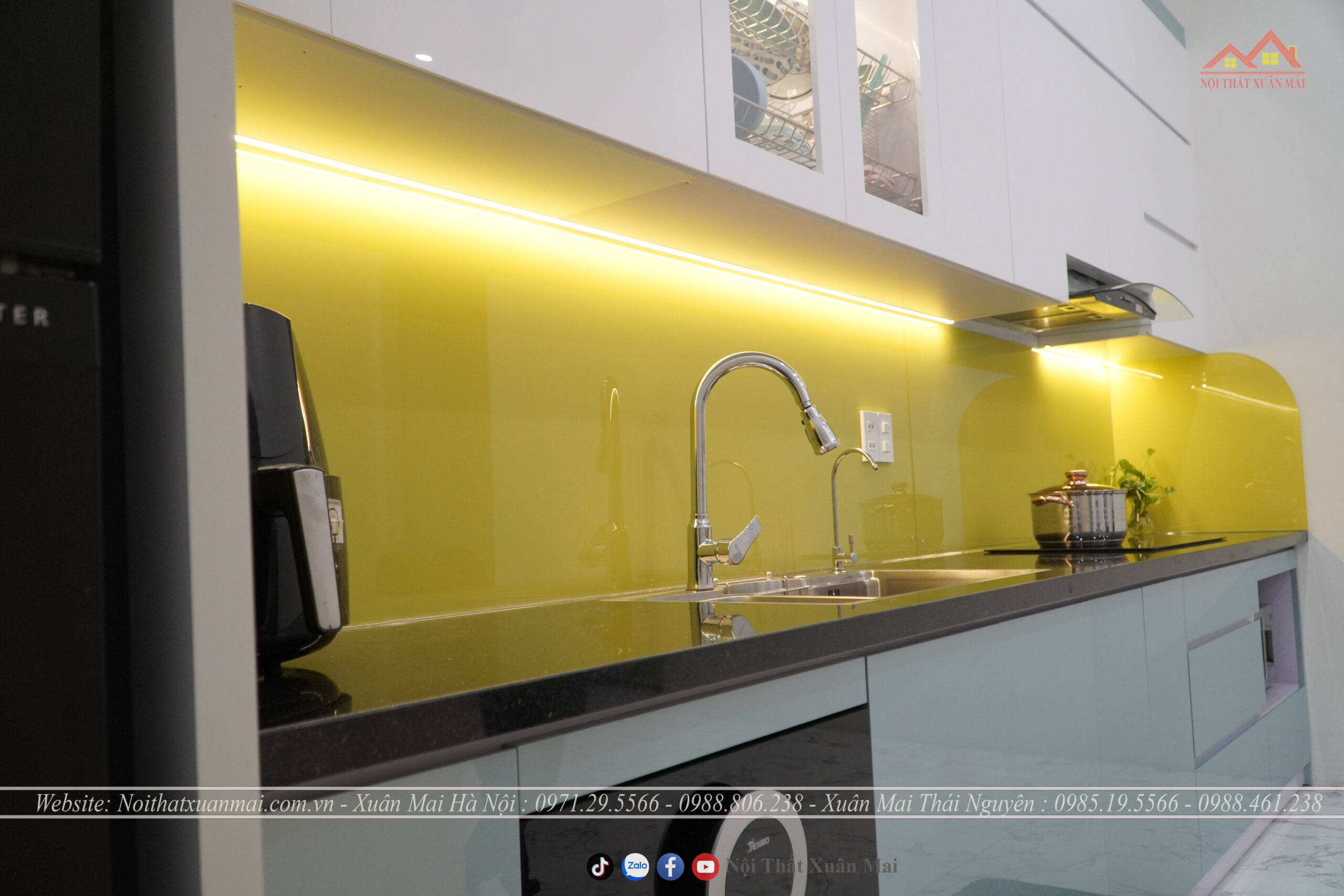 Bàn giao tủ bếp nhựa Acrylic tại gia đình chị Hương - Bắc Ninh 8