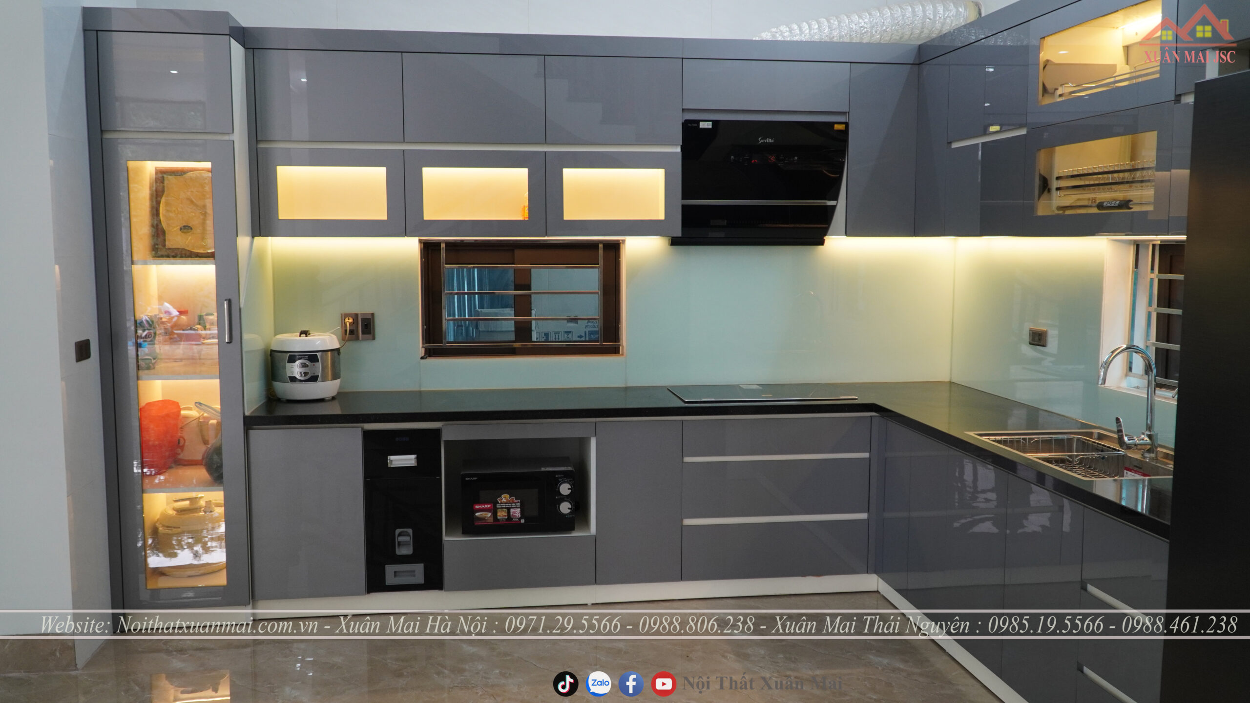 Tủ bếp nhựa Picomat - Anh Tài - Yên Thế - Bắc Giang 4