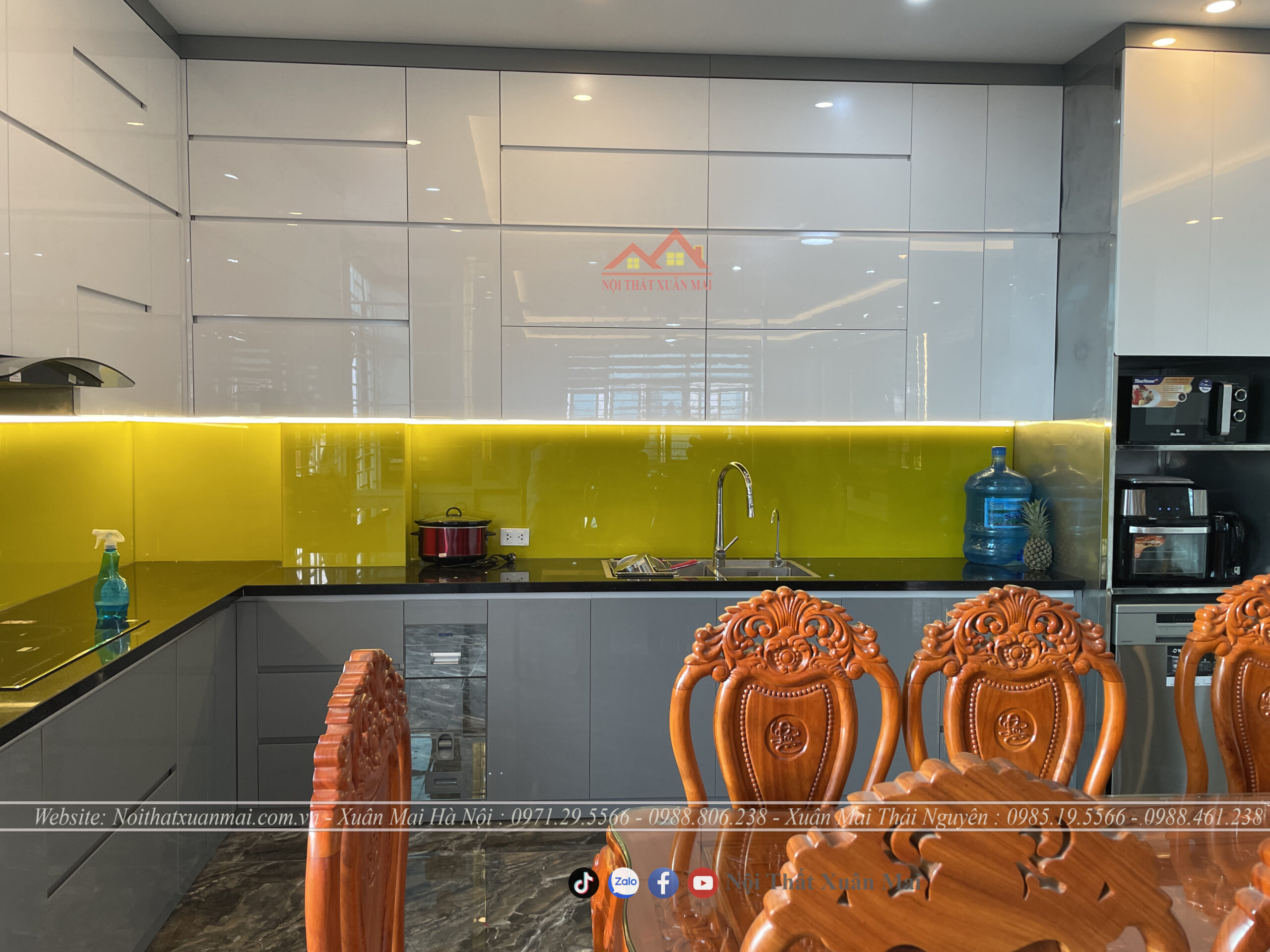 tủ bếp inox nhà anh mậu