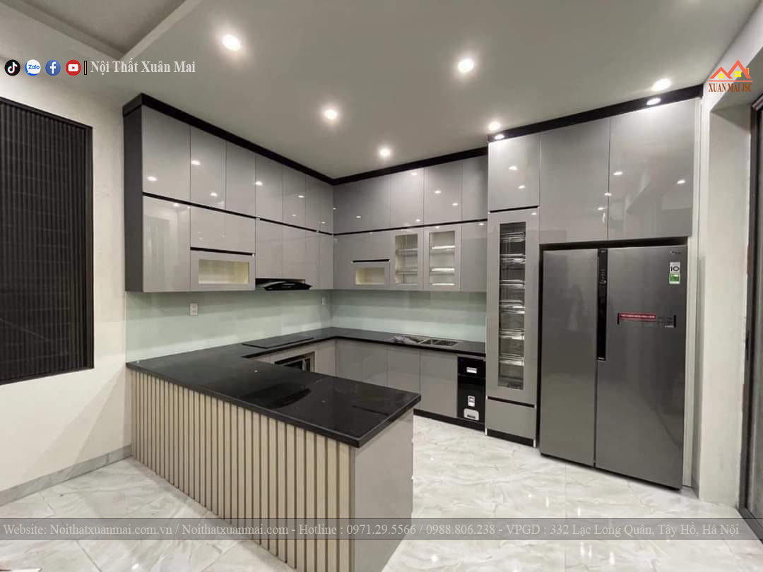 tu bep inox canh nhua acrylic chi huong nam dinh
