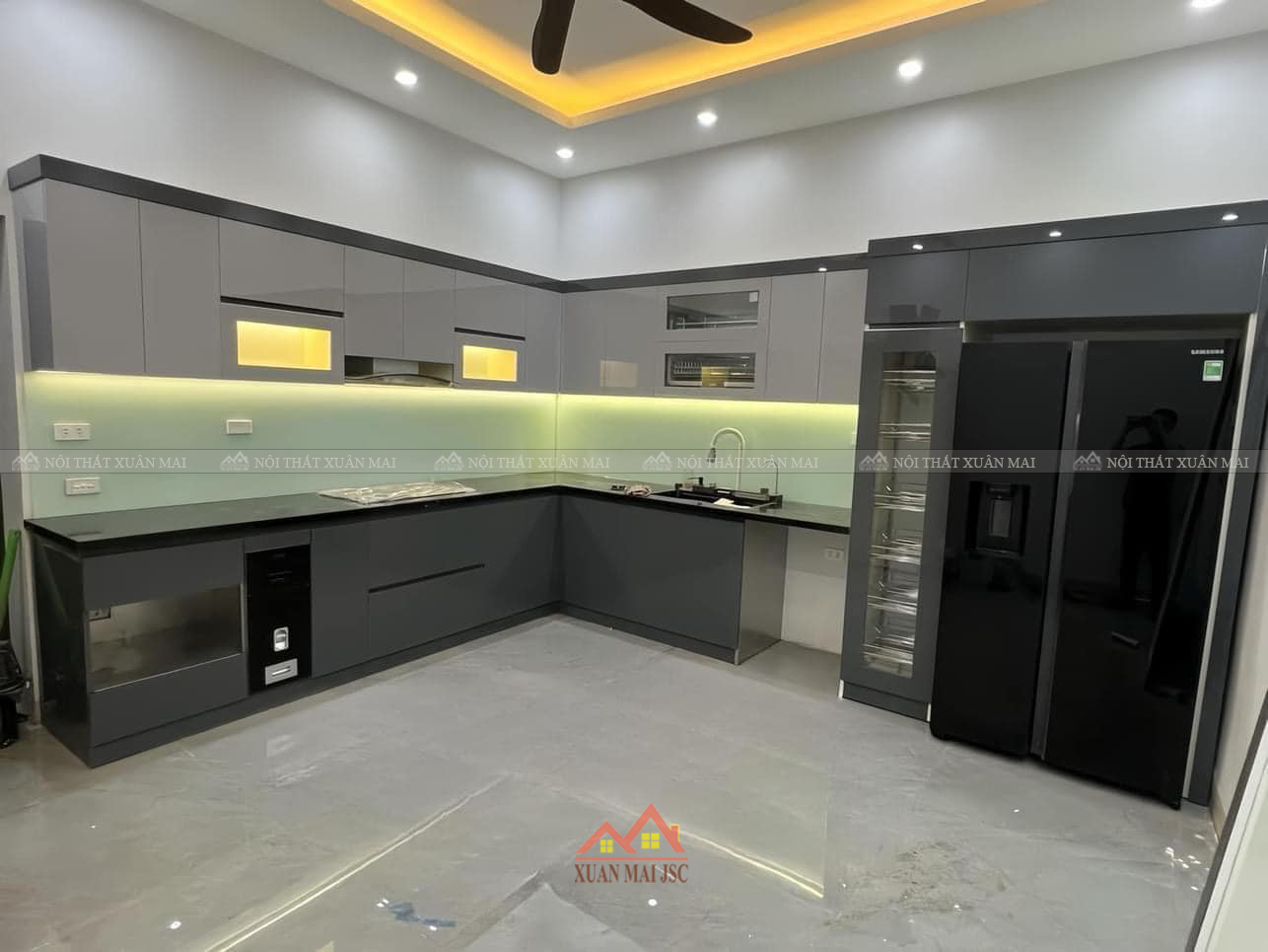 tu bep inox canh nhua acrylic chi phuong bac ninh