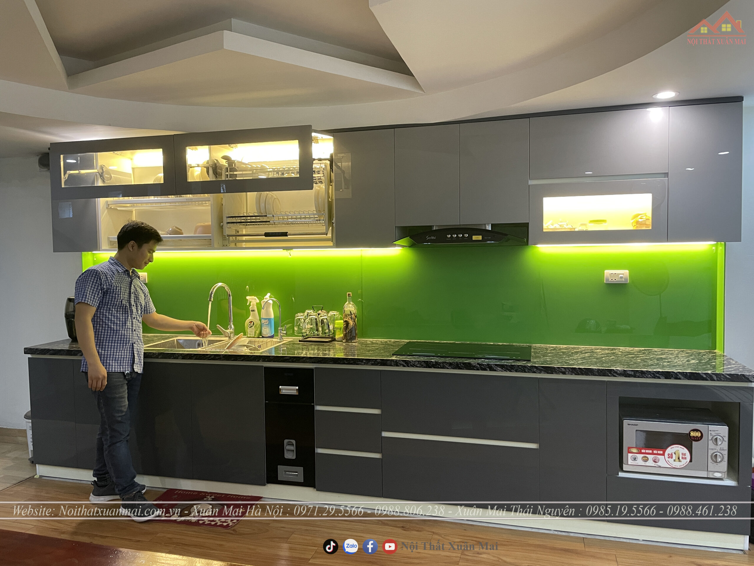tủ bếp nhựa Picomat