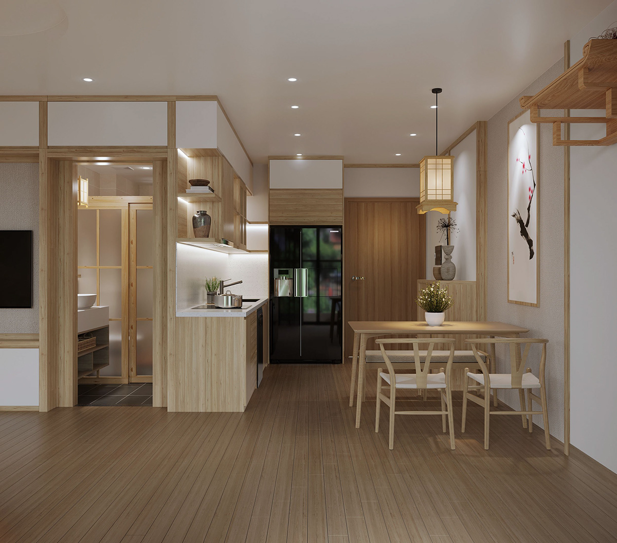 Nội thất chung cư kiểu Nhật