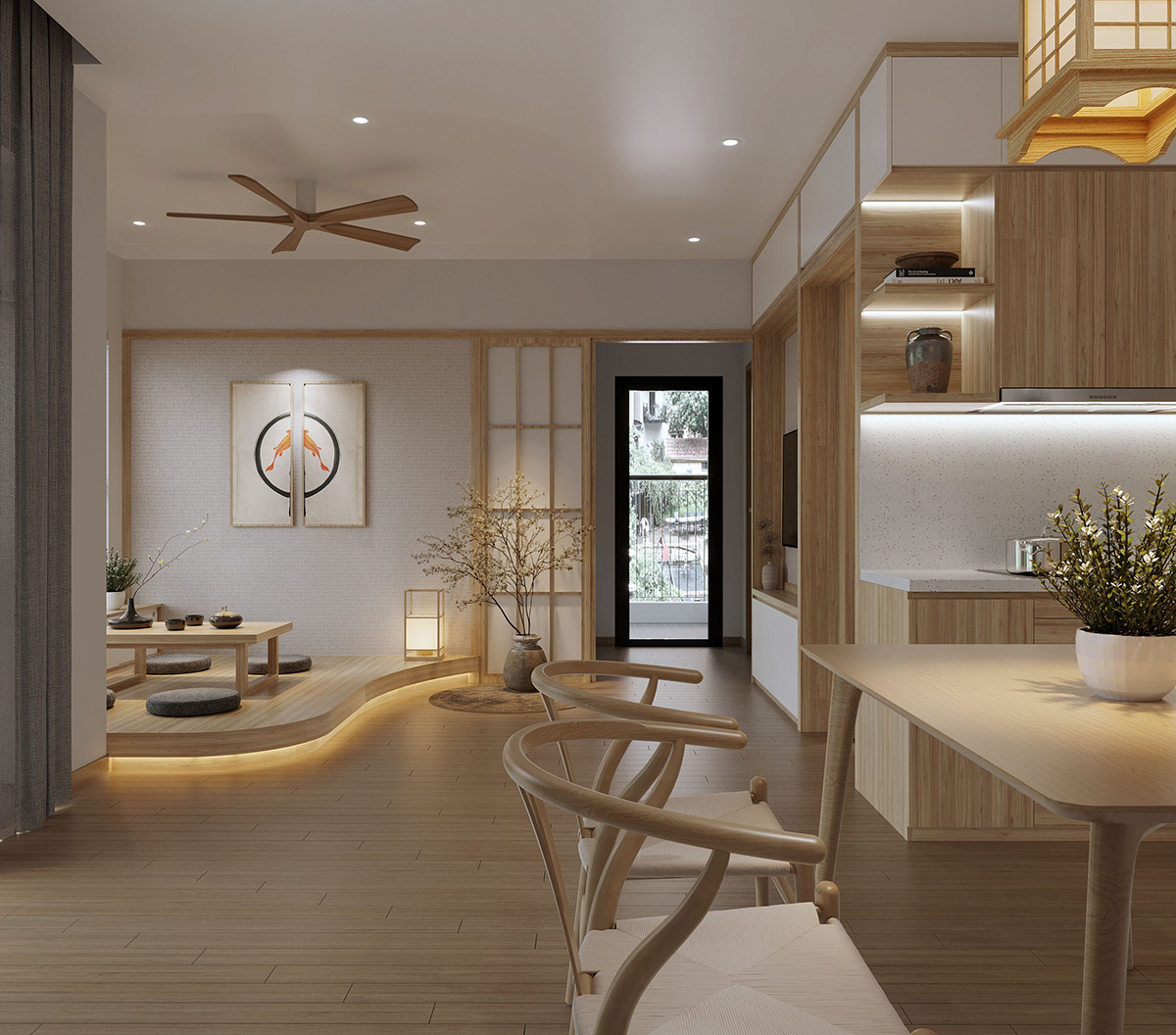 Nội thất chung cư kiểu Nhật