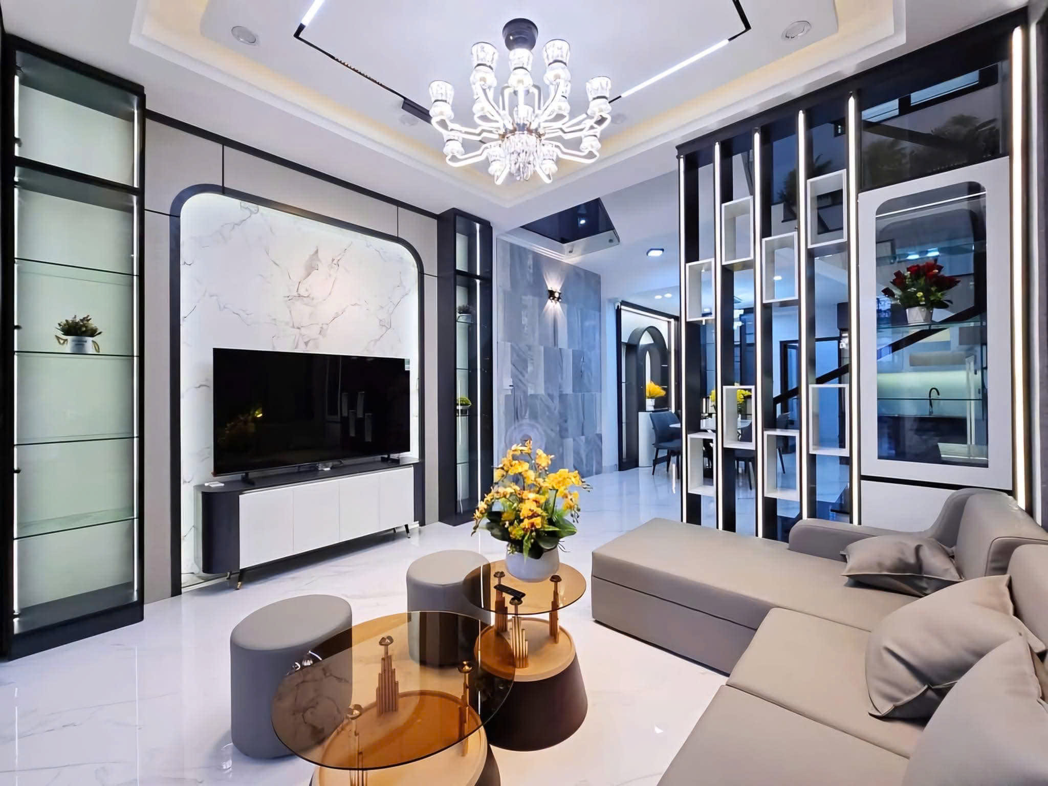 nội thất phòng khách nhà phố
