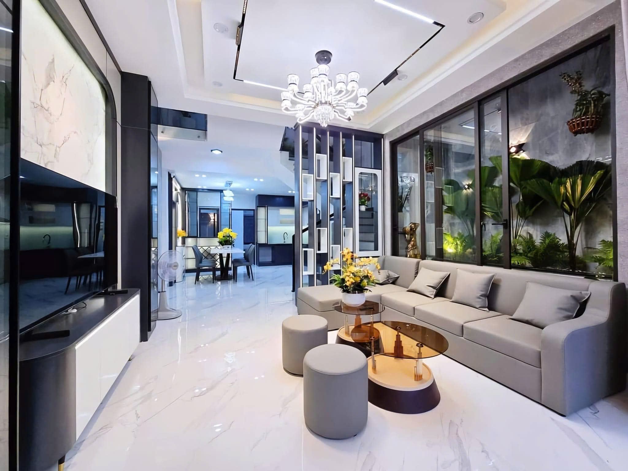 nội thất phòng khách nhà phố