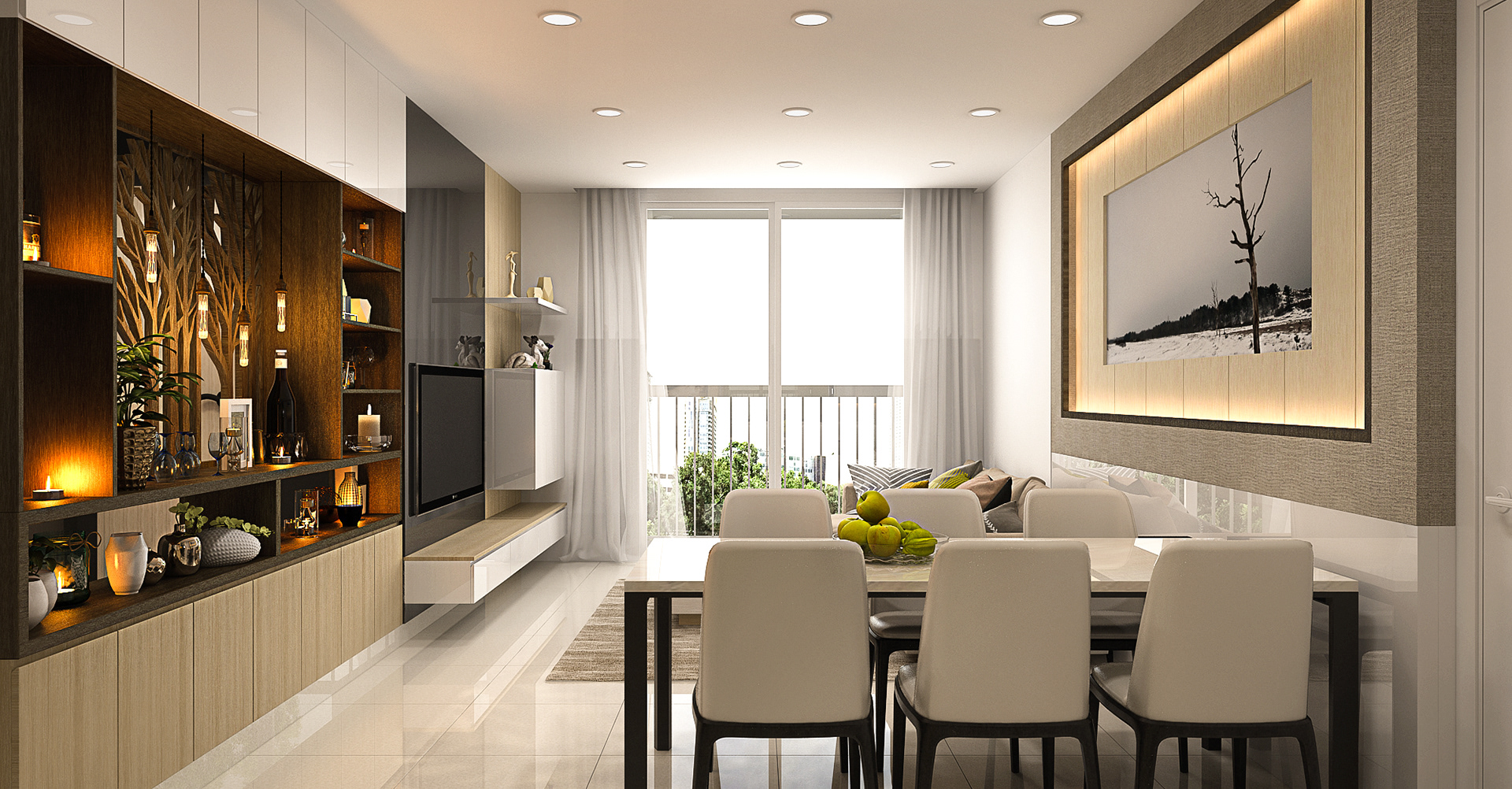 nội thất căn hộ chung cư 3 phòng ngủ