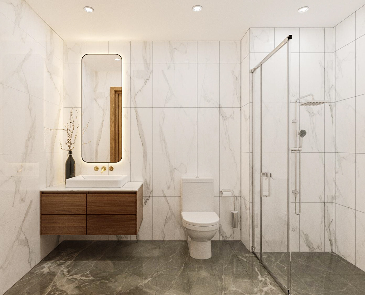nội thất nhà phố 4 tầng