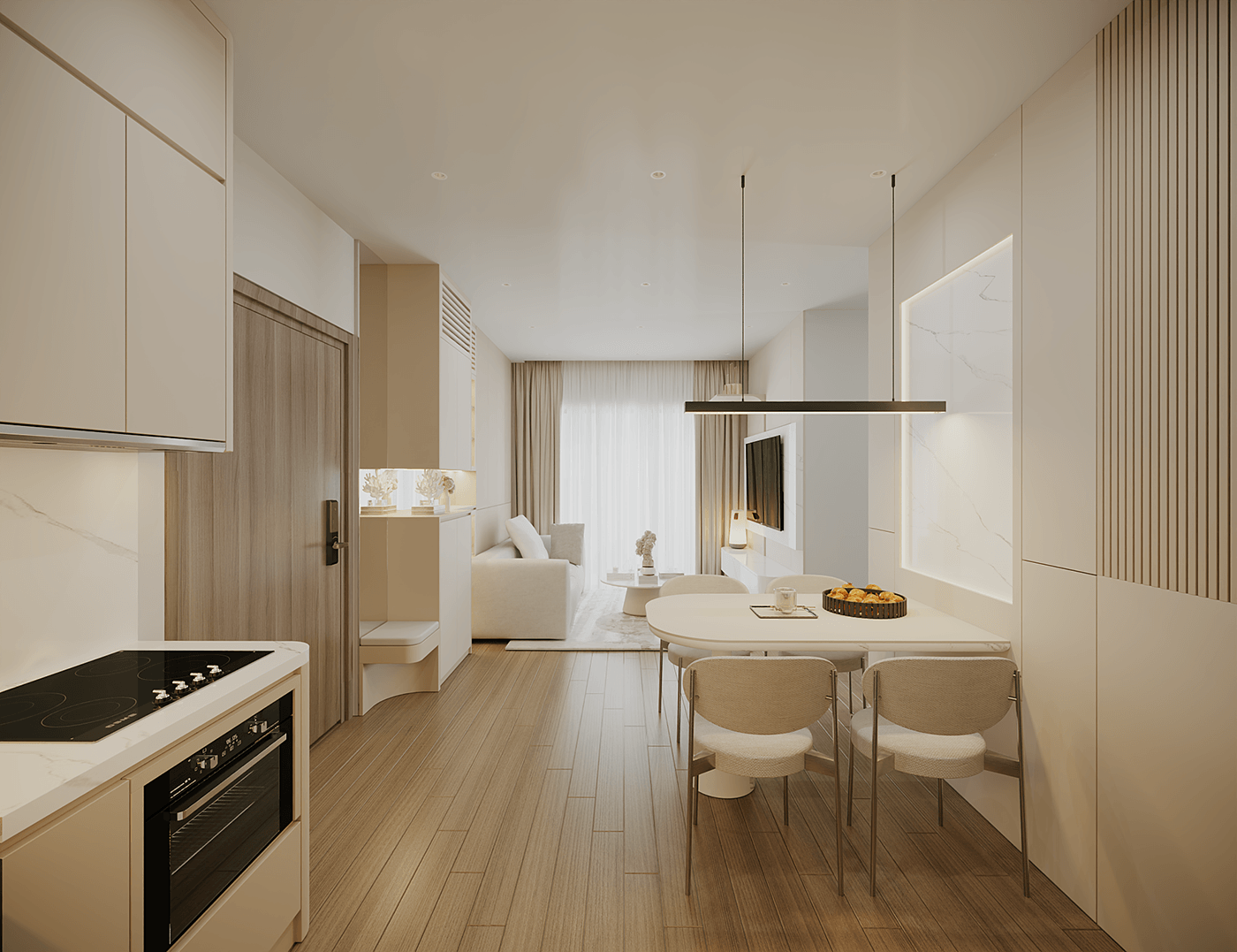 nội thất căn hộ chung cư 3 phòng ngủ
