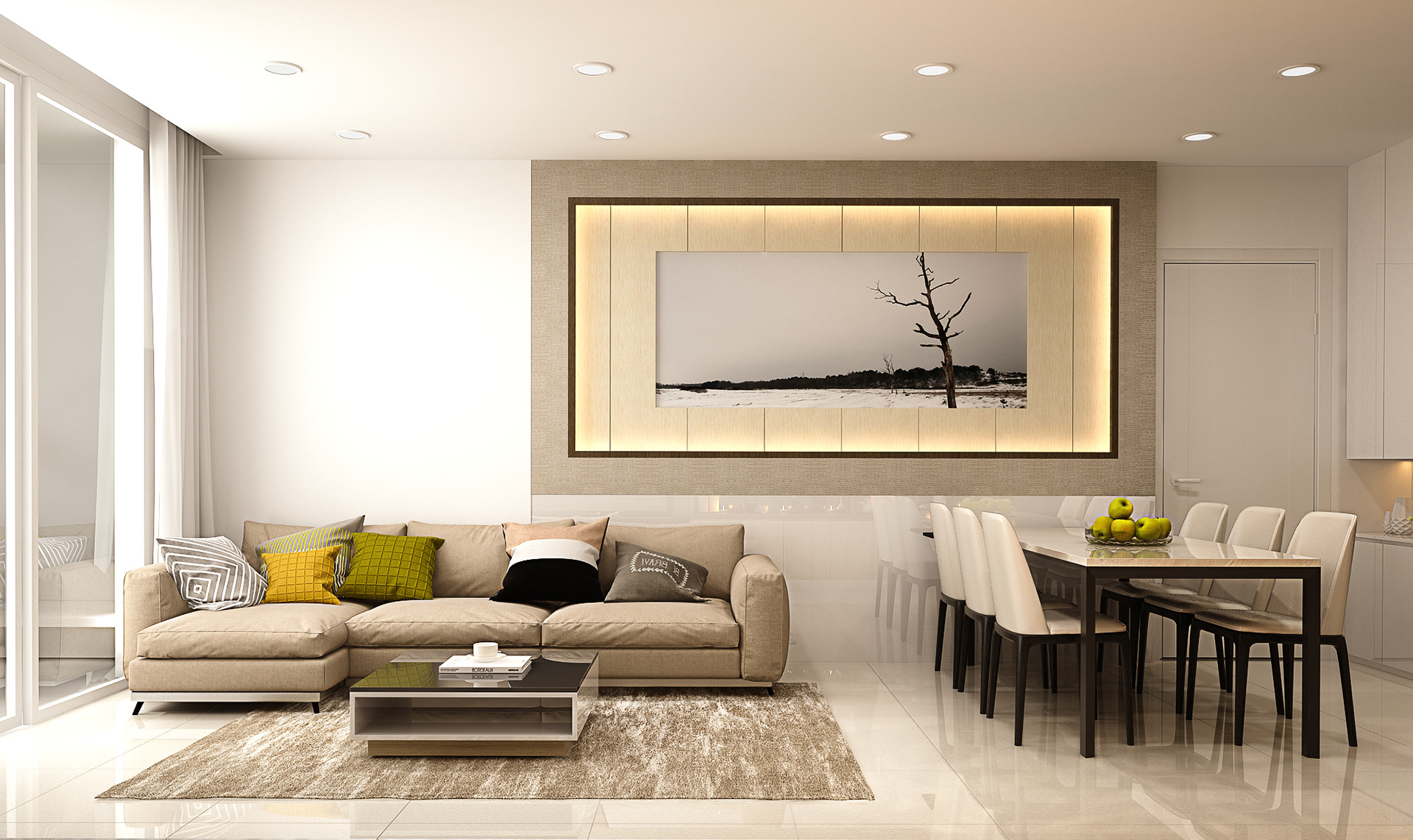 nội thất căn hộ chung cư 3 phòng ngủ