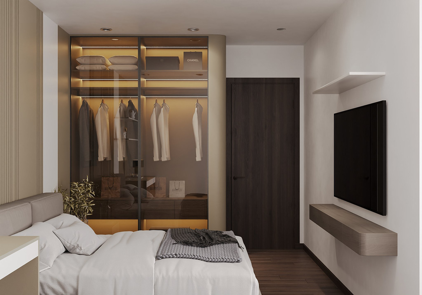 mẫu thiết kế nội thất chung cư 3 phòng ngủ