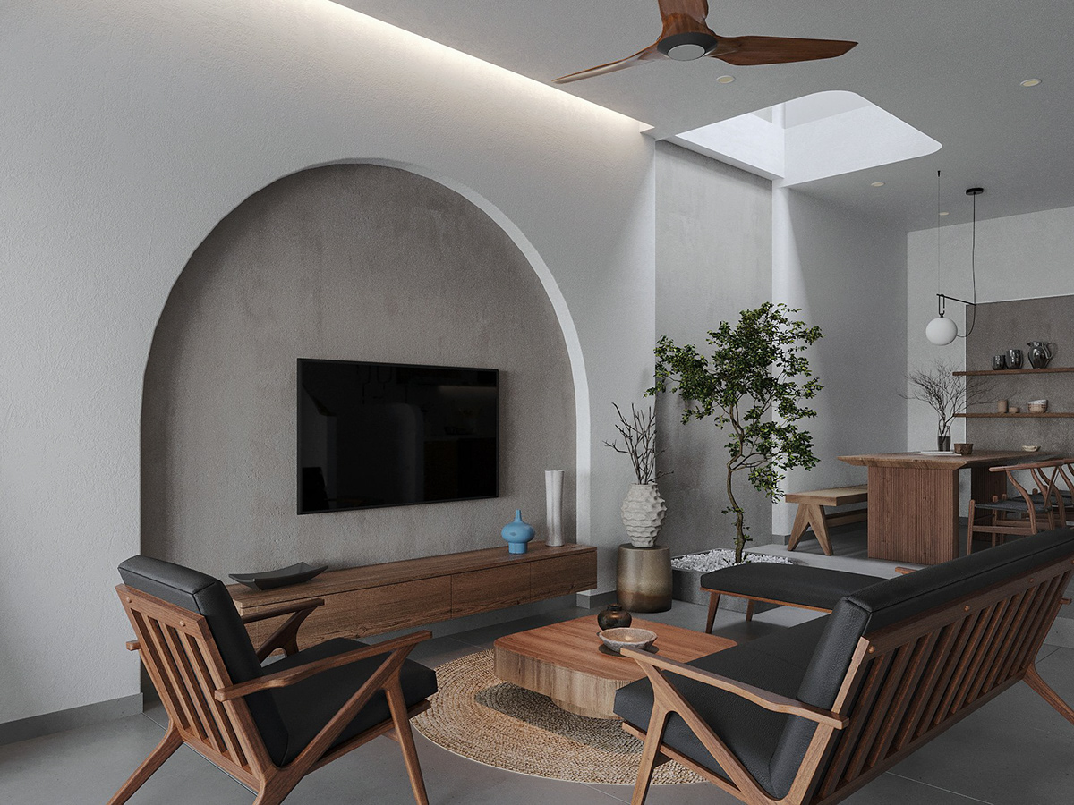 thiết kế nội thất cho nhà ống