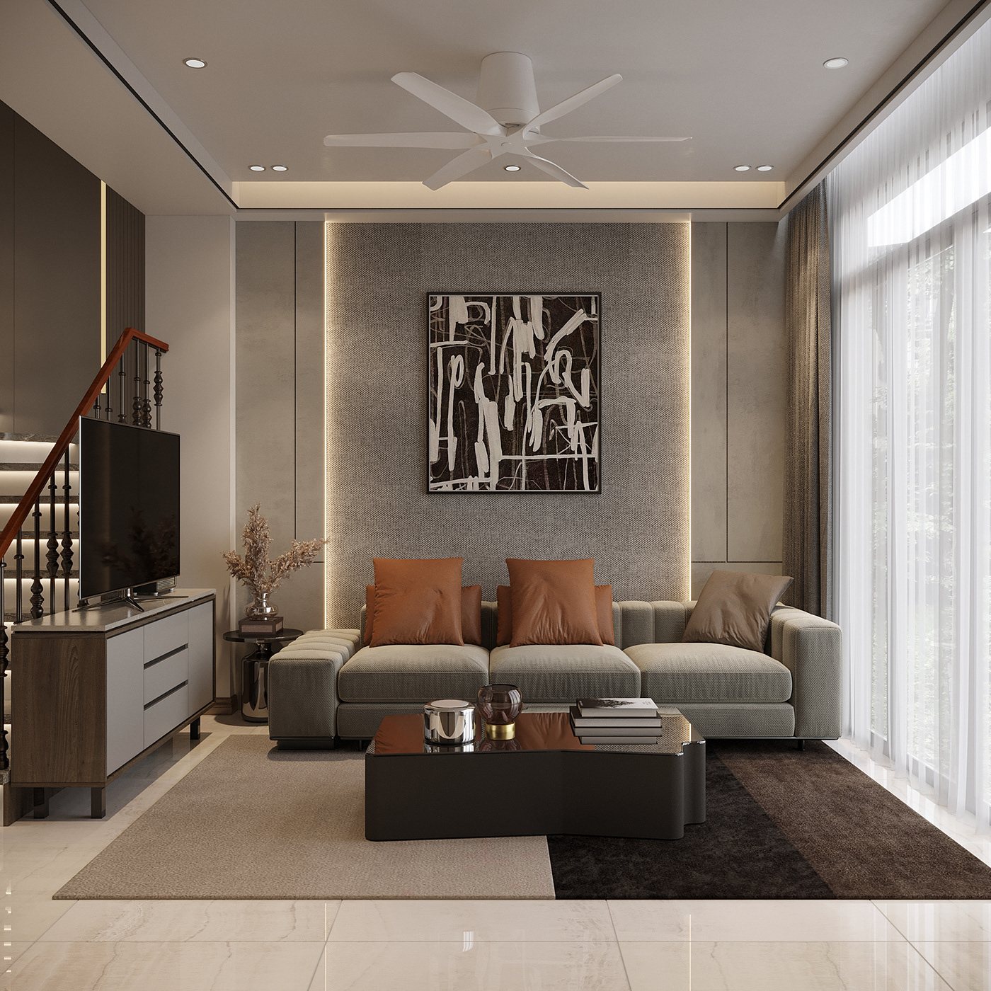 nội thất nhà ống hẹp